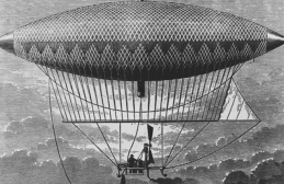 25 септември 1852, првиот лет со дирижабл на парен погон