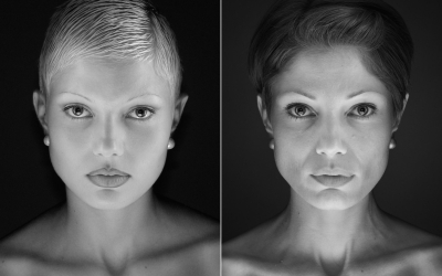 Овие модели се фотографирани пред и по 14 години со истото осветлување