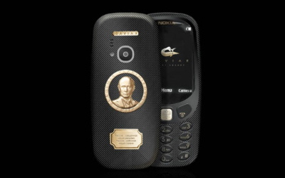 Позлатенo Путин издание на Nokia 3310