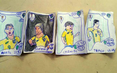 Вистински фудбалски фан: Дете го нацрта албумот на Панини бидејќи не може да го купи